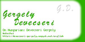 gergely devecseri business card